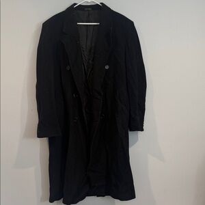 Vintage Mario Valente Wool and Cashmere Black Coat